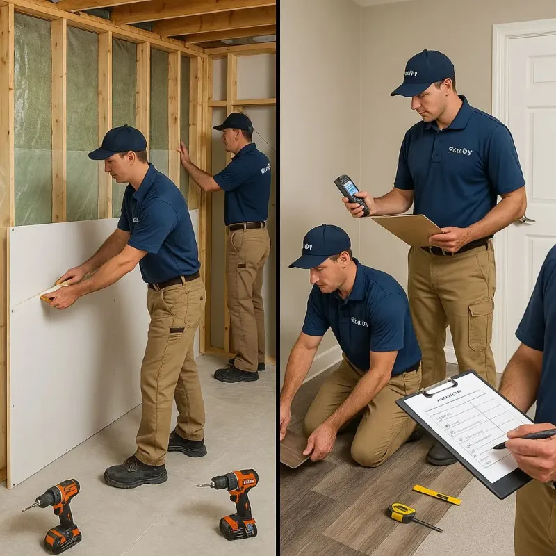 Repairs and Reconstruction process in Sharon, WI
